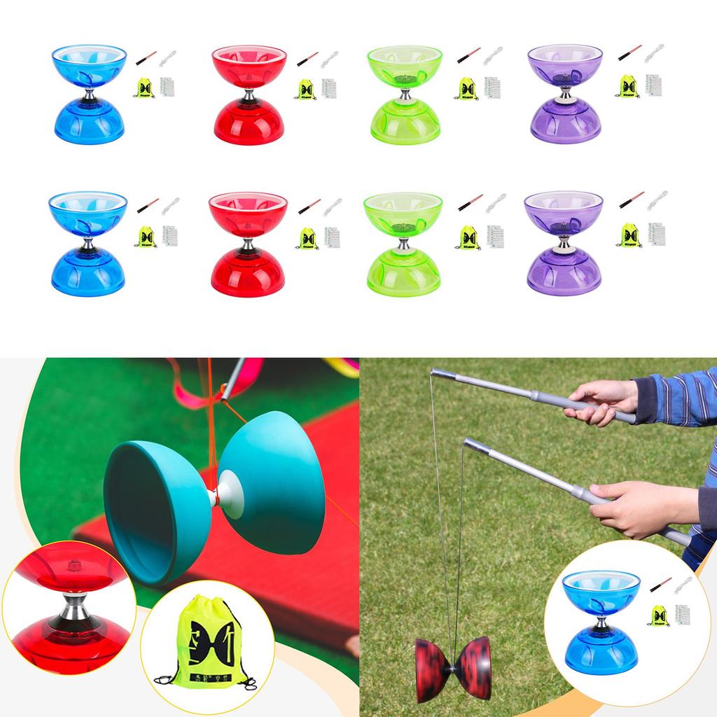 [arutoxalc] ชุด Diabolo จีน Triple Bearing Sturdy Fun แบบพกพา คลาสสิคใช้งานได้จริง