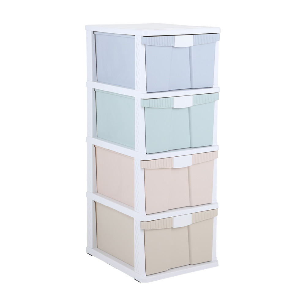 Furinbox ตู้ลิ้นชัก 4 ชั้น รุ่นอีโค่ - สีขาว