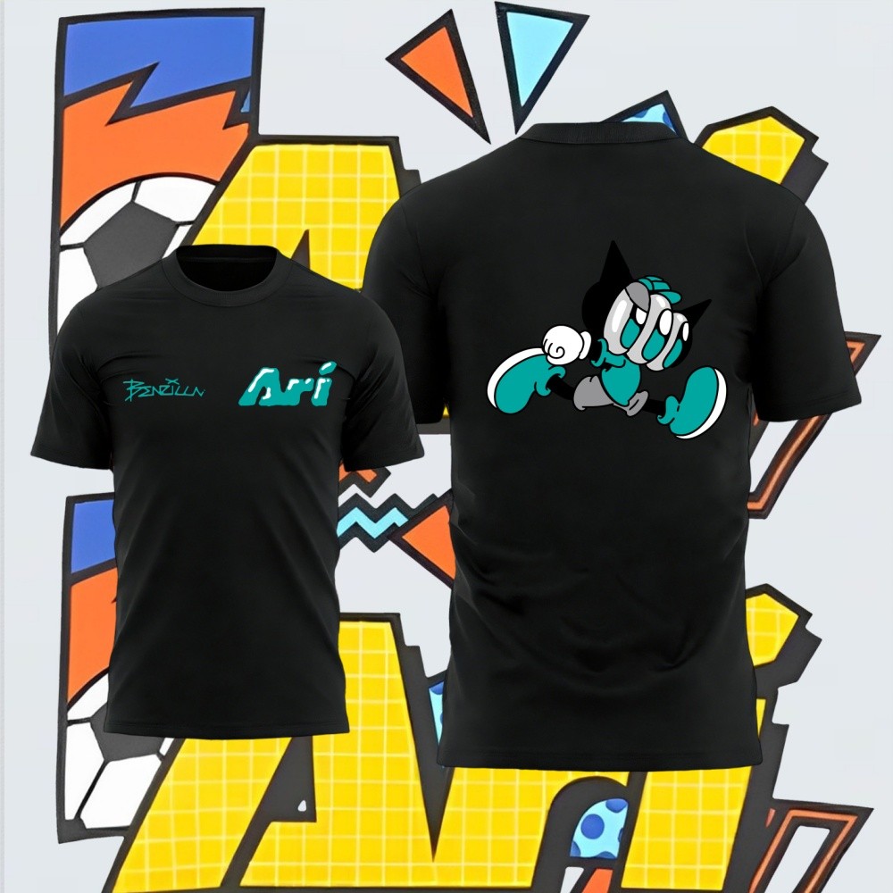 Benzilla x Ari เสื้อยืด Football Art Design Running Style Ari 100CM-5XL 01