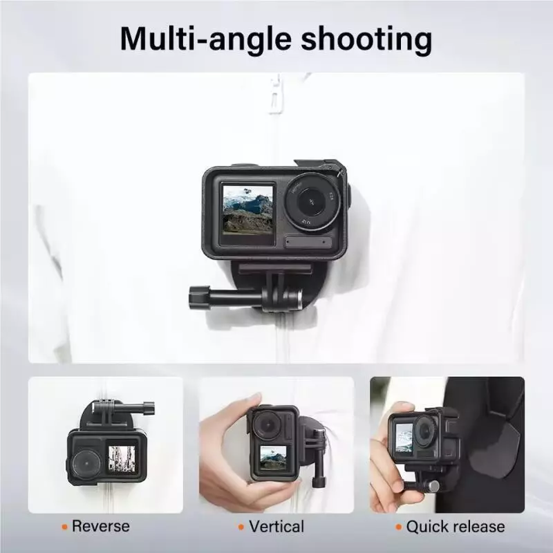 สายรัดคอแม่เหล็กยึดอะแดปเตอร์ติดตั้งกลั้งสำหรับ DJI Osmo 360/Nano Action 5 Pro/4 Gopro/Pocket 4/3/Insta360ขาจับกล้อง thumbnail 7