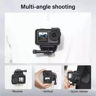 สายรัดคอแม่เหล็กยึดอะแดปเตอร์ติดตั้งกลั้งสำหรับ DJI Osmo 360/Nano Action 5 Pro/4 Gopro/Pocket 4/3/Insta360ขาจับกล้อง