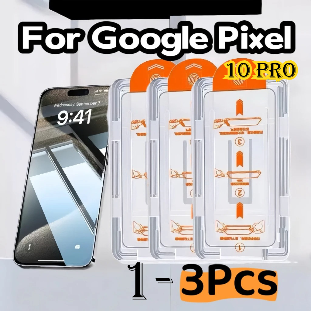 HD กระจกนิรภัยสําหรับ Google Pixel 10 9 Pro XL 8 7 6 A 5G ป้องกันหน้าจอฟิล์มแก้วฝุ่นฟรีการติดตั้งอย่างรวดเร็ว