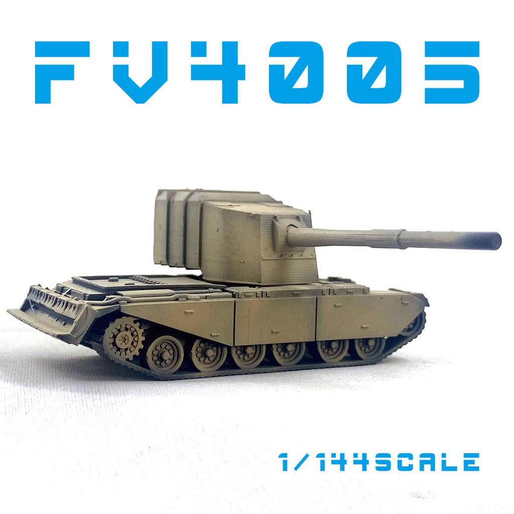 Tank World Handheld War 1/144 FV4005 รถถังสงครามหลักผลิตภัณฑ์สําเร็จรูปรุ่นกล่องไข่พร้อมสต็อก