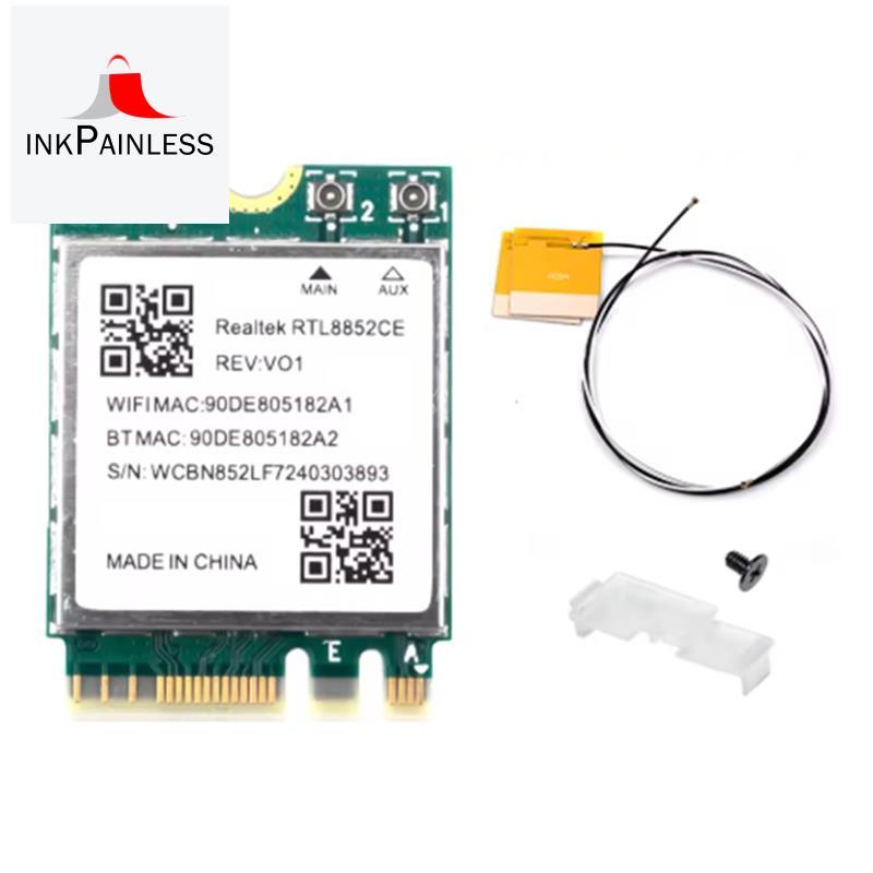 การ์ดเครือข่าย WiFi 6E RTL8852CE M.2 สําหรับการ์ดเครือข่าย 10/11 2.4/5/6GHz