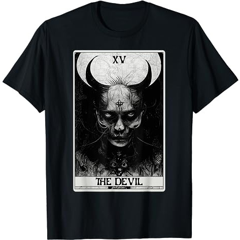 เสื้อยืดไพ่ทาโรต์ Ocult Dark Art Devil
