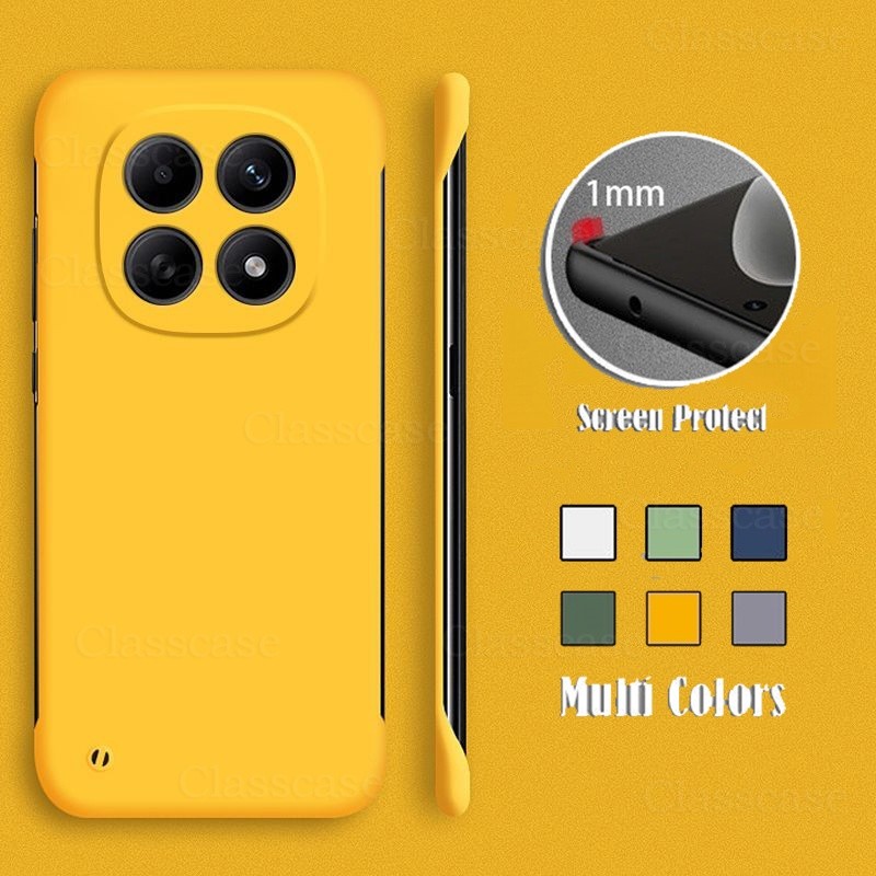 ปลอกสําหรับRedmiหมายเหตุ15 Pro Plus Note15 15Pro 15ProPlus 15Pro + บางFramelessสี่มุมปรับปรุงผิวสัมผัสShell Hard PCเคสโทรศัพท์ฝาครอบด้านหลังกันกระแทกกันชน