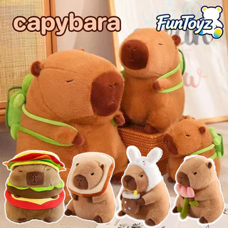 พร้อมส่ง capybara ตุ๊กตาคาปิบาร่า หมอนตุ๊กตาเต่าคาปิบาราน่ารัก ตุ๊กตาสัตว์ เหมาะกับของขวัญวันเกิด ตุ๊กตาขนนุ่ม