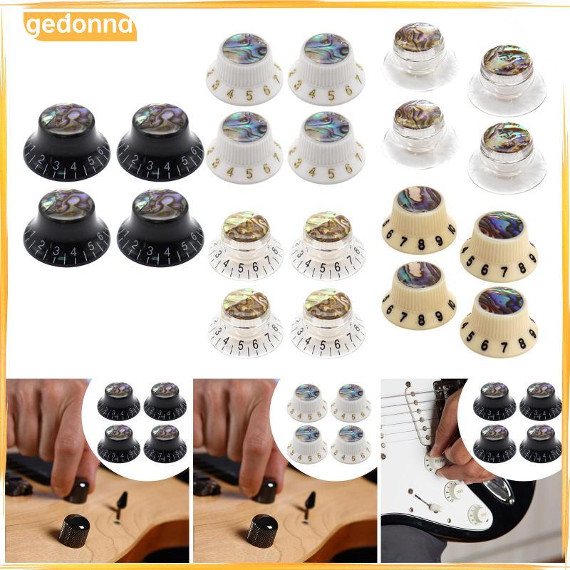 [gedonna] 4x Guitar Knob Hat Compact Stylish Volume Tone Control Knob Potentiometer