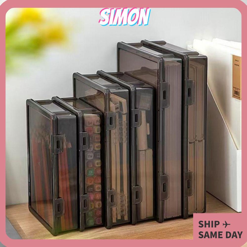 กล่องไฟล์ ซิม ก4, กล่องเก็บใบรับรอง ก4 พลาสติก, กันฝุ่นที่ใช้งานได้จริงมัลติฟังก์ชั่โปร่งใสกล่องเรียงลําดับข้อมูลการจัดเก็บใบรับรอง