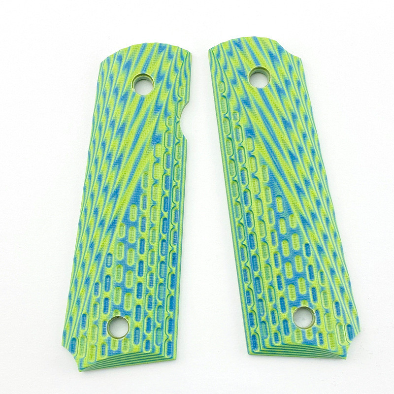 1911 อุปกรณ์เสริมดัดแปลง1911 Grips Handle G10 Patch G10 Handle ยุทธวิธี Handle วัสดุ