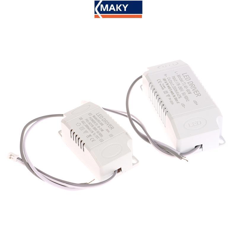 MAKY 1PC สีเดียว LED Driver 8-24w 24-36w 36-50w 40-60w LED คงที่ไดร์เวอร์แหล่งจ่ายไฟ LED Transformer
