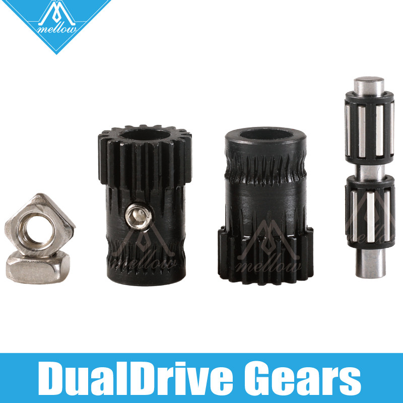 Mellow อัพเกรด Drivegear ชุด Hardened dual drive เกียร์ extruder ชุด Clond Btech สําหรับ Prusa i3 mk
