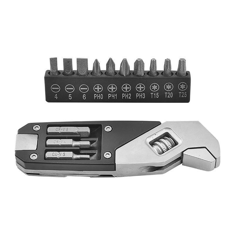 Multifunctional Adjustable Wrench Folding Angle Wrench Multifunctional Wrench with Screws