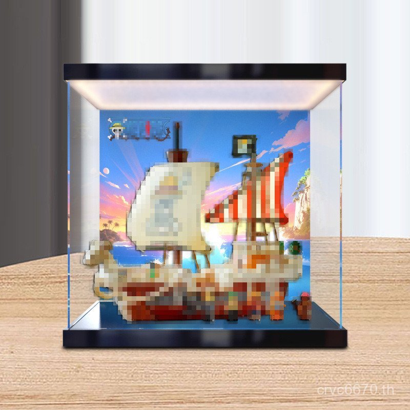 เหมาะสําหรับอะคริลิคกล่องเก็บชิ้นเดียวลีกล่องไฟขโมยเรืออาคารบล็อกสูงรุ่น เหมยเฉียน ไฮเล่ เบอร์ 75639