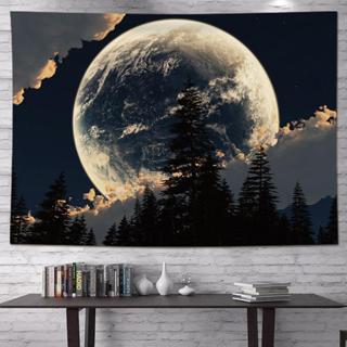 นักบินอวกาศอวกาศพื้นหลังผ้าพรมหอพักข้างเตียงตกแต่ง อิน เต็มไ…