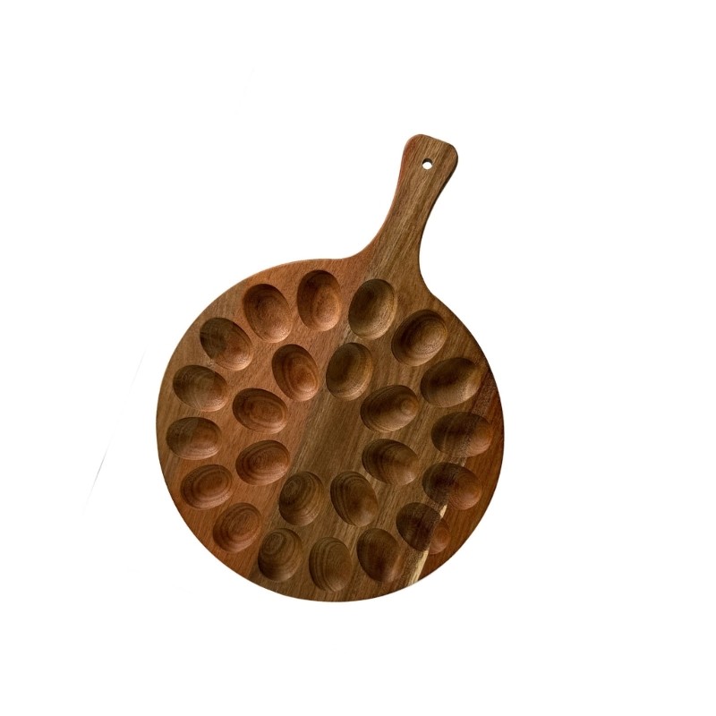 BTF ถาด Oaken Oocyte บางส่วนคู่ 24 ช่องสําหรับตัวอ่อนปีศาจและใบหน้าเสิร์ฟเรียบสี่พันครัว