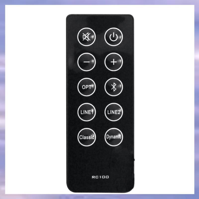 เปลี่ยน RC10D RC100 รีโมทคอนโทรลสําหรับ R2000DB Soundbar ขับเคลื่อนลําโพงบลูทูธชั้นวางหนังสือพลาสติก