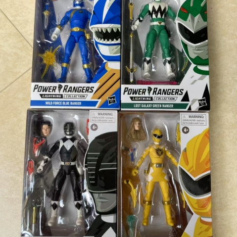 ทีมไดโนเสาร์ Hasbro ของแท้ POWER RANGERS POWER RANGERS POWER RANGERS ฟิกเกอร์จริง
