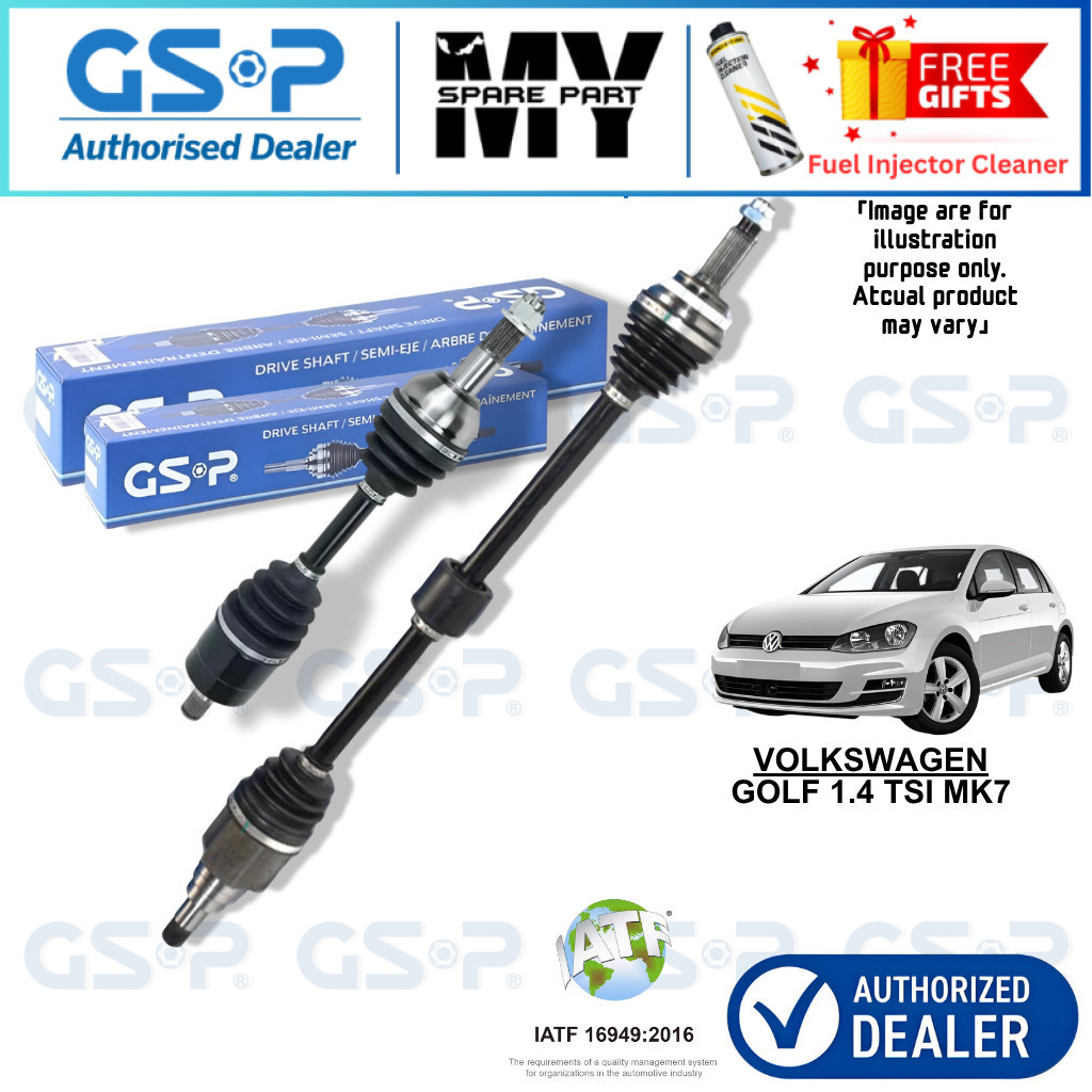 - - GSP DRIVE SHAFT สําหรับ VOLKSWAGEN GOLF 1.4 TSI MK7 (AUTO/MANUAL)