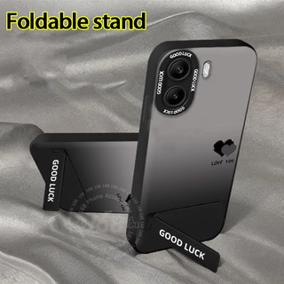 เคส OPPO A6X A6S A6t A6 เคส OPPO A6t Pro เคสไล่สีรูปหัวใจ กันกระแทก พร้อมที่ป้องกันเลนส์กล้อง หนังสายนำโทรศัพท์ ซิลิโคนด้านนุ่มกันลายนิ้วมือ สำหรับเด็กผู้ชาย เด็กผู้หญิง และนักเรียน