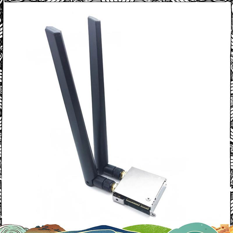 การ์ด WiFi ไร้สายพิเศษ WiFi Go WiFi6 BT5.0 2400Mbps การ์ดเครือข่ายอะแดปเตอร์ AX201 2400M P9JB