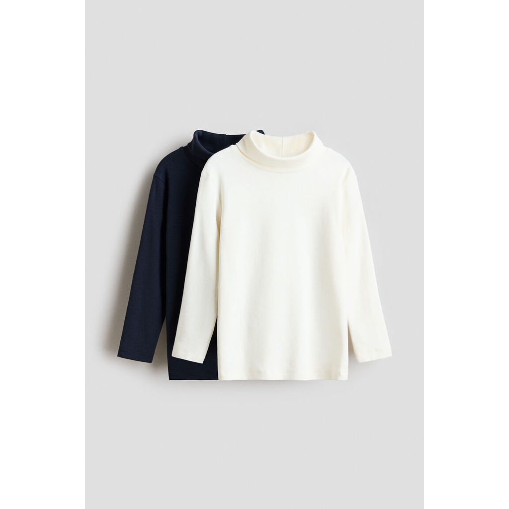 H&M(เอชแอนด์เอ็ม) เสื้อคอเต่าแพ็ค 2 ชิ้น เด็กชาย 1129572_2