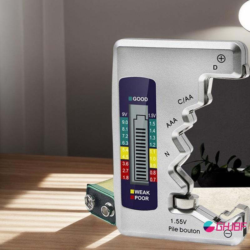 GHJBF] เครื่องทดสอบแบตเตอรี่หล่อเย็น Universal ปุ่มสําหรับ Lithum N /AAA/CAA/D/1.5V เครื่องทดสอบแบตเ