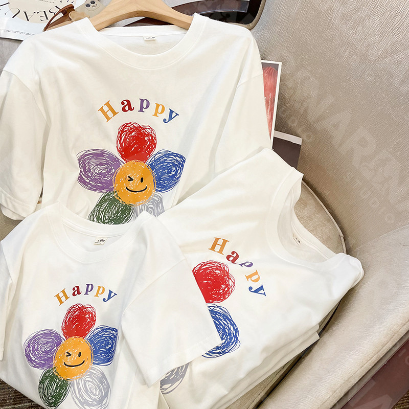 🔥พร้อมส่ง&เก็บเงินปลายทาง🔥RINA STUDIO เสื้อยืดแขนสั้น ครอบครัว สําหรับครอบครัว พ่อ แม่ และลูก ชุดครอบครัว เสื้อฮาวาย