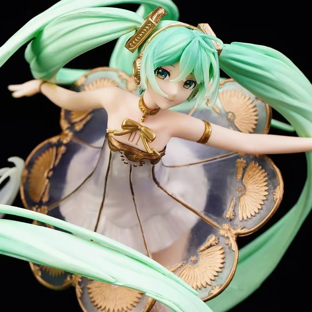 Miku Hatsune 5-Week Symphony Gramophone เต้นรํายืนเครื่องประดับรูปกล่องพร้อมสต็อกจัดส่งฟรี