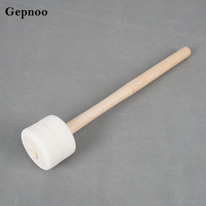 [Gepnoo] Drum Mallet ความยาว 34 ซม.ขนสัตว์ Felt Drum Stick Felt Head Percussion Mallet Timpani Malle