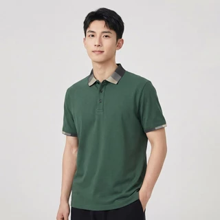 B&R เสื้อโปโล Polo shirt เสื้อยืดคอปก ลำลองเข้าได้กับทุกชุด ธุรกิจผู้ใหญ่ รุ่นสลิม ระบายอากาศได้ดีใส่สบาย