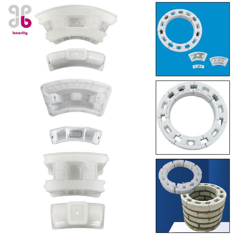 [Baosity] จําลอง DIY Garden Shaft Wall Making Mould ขนาดใหญ่ซีเมนต์ Pavers คอนกรีต Moulds สําหรับภูม