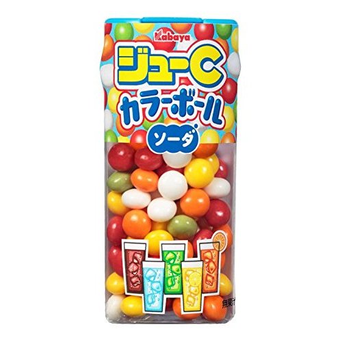 Kabaya Foods Kabaya Juice C Color Ball Soda, 35g x 10 packs