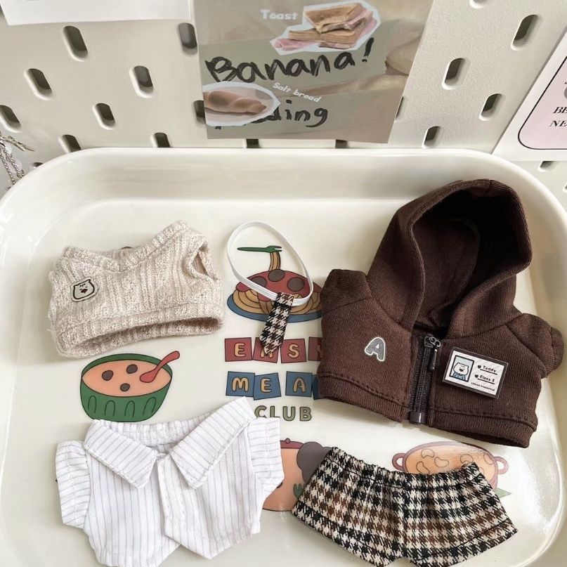 ชุดตุ๊กตา 10cm ชุดตุ๊กตา 10 cm 10เซนติเมตรเสื้อผ้าเด็กผ้าฝ้ายตุ๊กตาทําเองสูทตุ๊กตาตุ๊กตาเปลี่ยนราคาถ