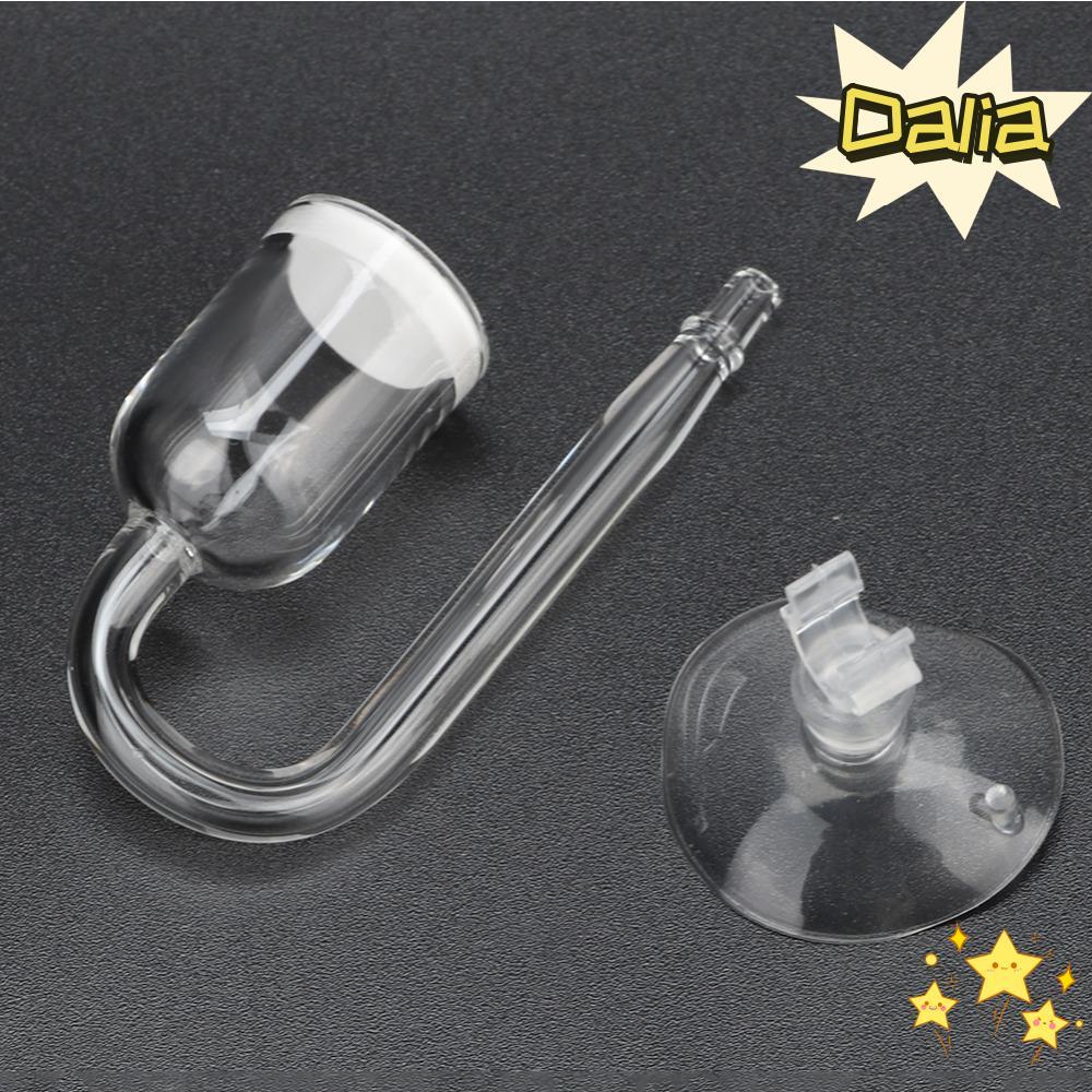 DALIA CO2 ละลาย Diffuser, สูงโปร่งใส Mini ขนาด Glass Aquarium CO2 Refiner, ทนทาน Glass Diffuser CO2 
