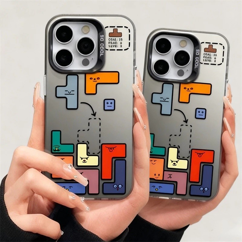เคส OPPO รุ่นของเกมอิฐ Tetris สําหรับ A58 A18 A35 A54 A56 A11 A12 A15 A77 A93 A36 A38 A57