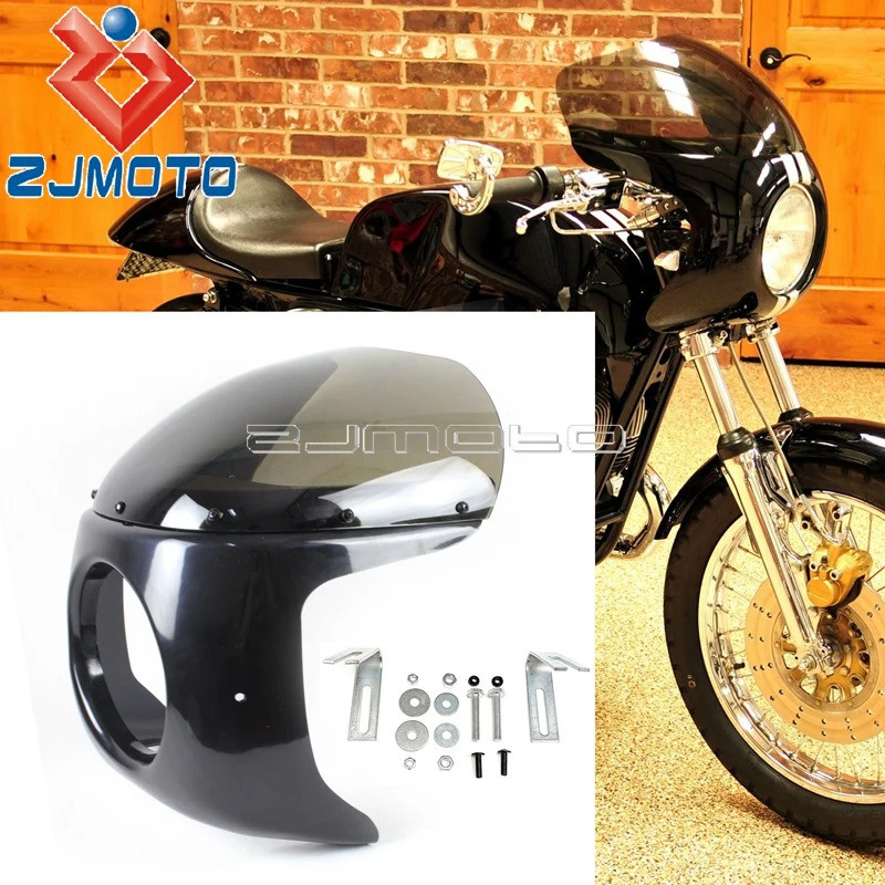 ZJ รถจักรยานยนต์7 "ไฟหน้าFairing Retro Cafe Racer FairingสำหรับHonda CBซม.CL GL CX SLไฟหน้าfairing C