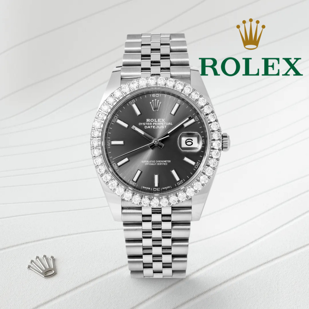 นาฬิกาข้อมือ Rolex Datejust 41mm Black Dial Steel Men’s Watch Ref.126300 พร้อมส่ง