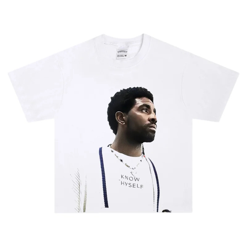 Kyrie Irving Know Thyself T-Shirt Soft Cotton Vintage Style Basketball Fan Casual Outdoor Trend Outf