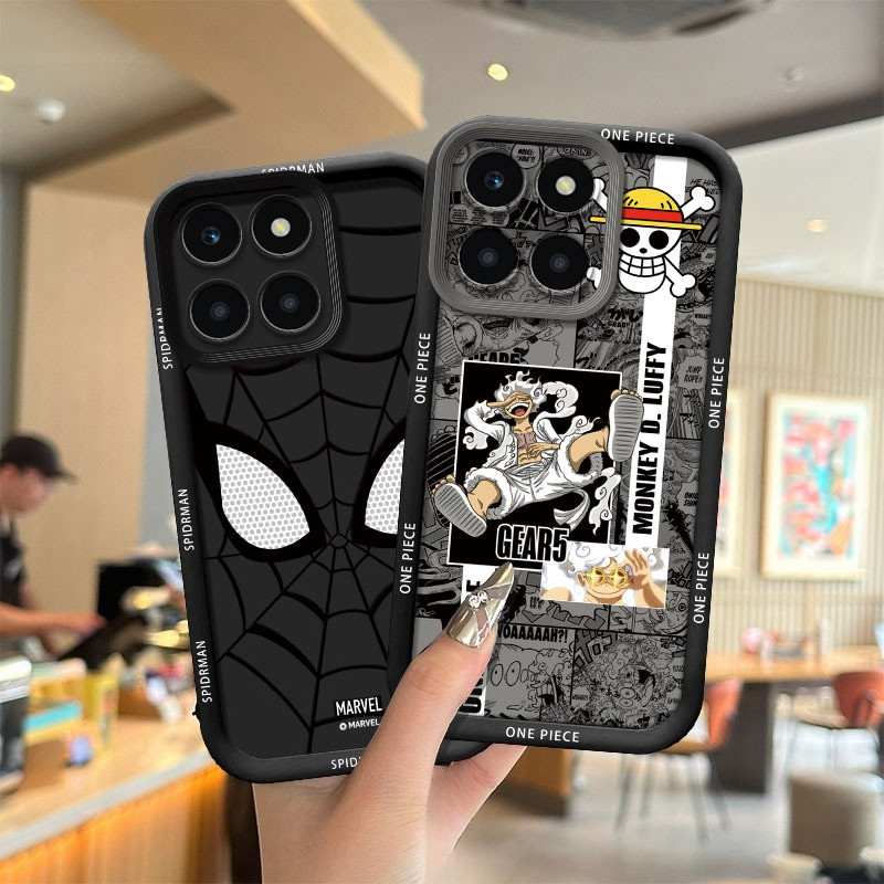 เคสสําหรับ Honor X6B X6A X6C X6D X8B X5B Plus ซิลิโคนอ่อนนุ่ม Spider Man One Piece Goddess ฝาหลัง