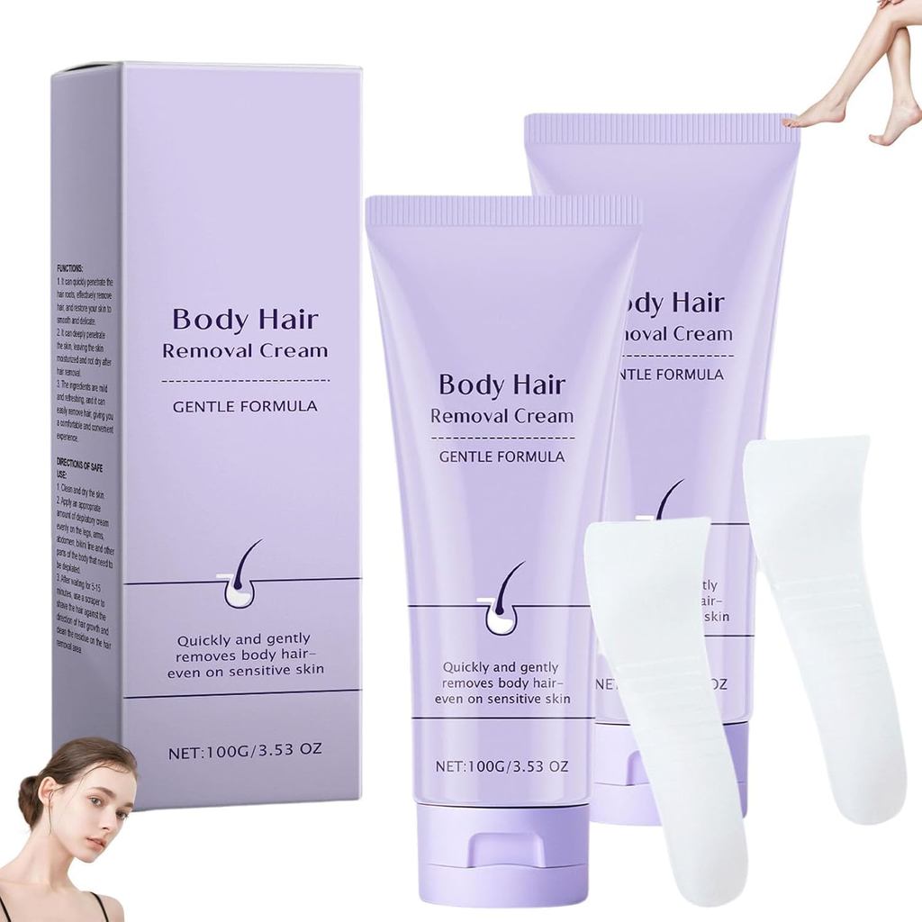 ครีมกําจัดขนบนใบหน้า Luuma พร้อมไม้พาย, 2025 ครีมกําจัดขนร่างกายอ่อนโยนใหม่, กําจัดขนอย่างอ่อนโยนและ