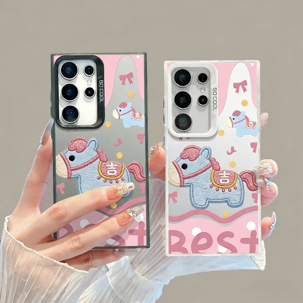 เคสโทรศัพท์ลายม้ามงคล ปี 2026 สำหรับ Samsung S22/S23FE/S24/S24FE/S25/iPhone 14/15/16/14PRO/15PRO/16PRO (ZYMSCY182)