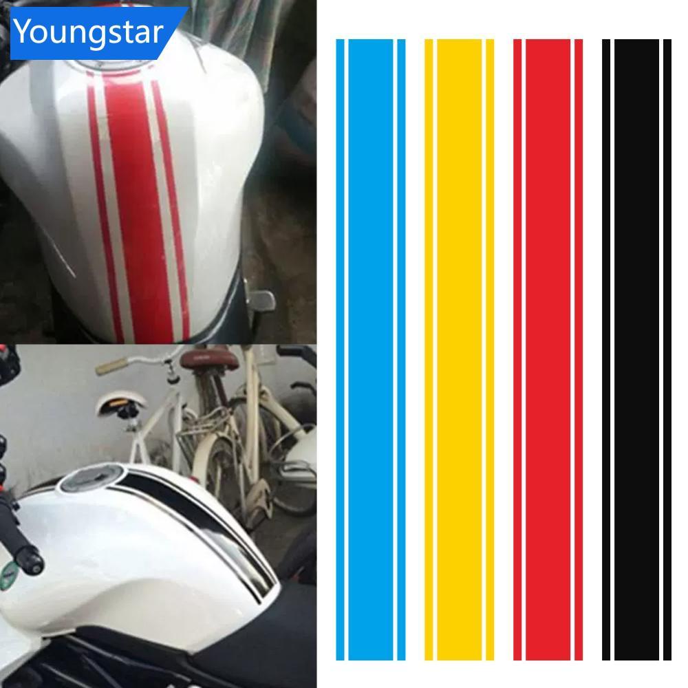 YST 50 ซม./20 นิ้วรถจักรยานยนต์ถัง Decals สติกเกอร์ตกแต่ง DIY การใช้ถังสติกเกอร์อุปกรณ์เสริมกันน้ํา
