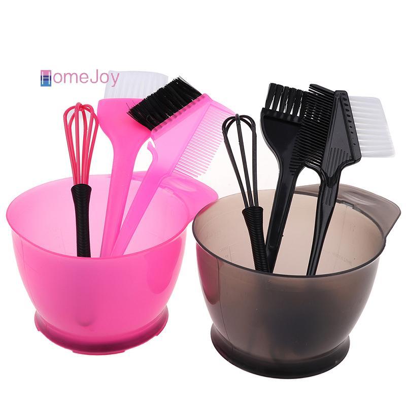 [HomeJoy-t] 5 ชิ้น/เซ็ตแปรงอุ่นผมและชุดชามชุดย้อมฟอกสีหวีความงาม