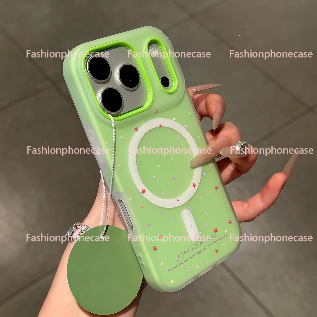 เคสแข็ง ลายการ์ตูน มีแม่เหล็ก ป้องกันรอย กันกระแทก เข้ากับ iPhone 12-17 Pro Max ทุกรุ่น XPGDCXK013