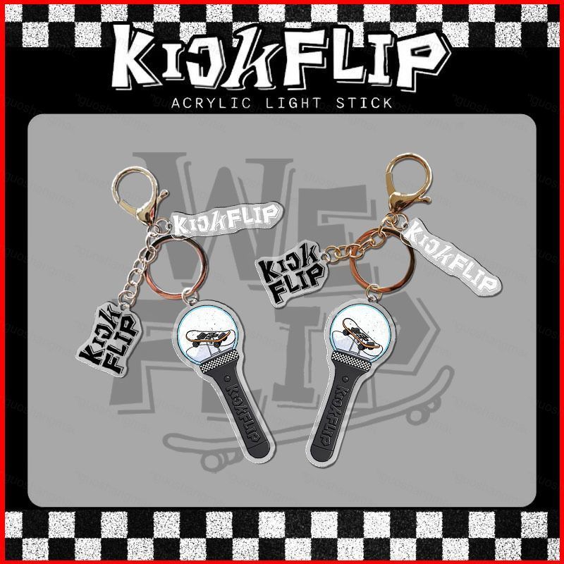 CH1 KickFlip พวงกุญแจอะคริลิครองรับจี้แท่งไฟ KYEHOON กระเป๋าอุปกรณ์เสริม WeFlip อุปกรณ์ต่อพ่วง HC1
