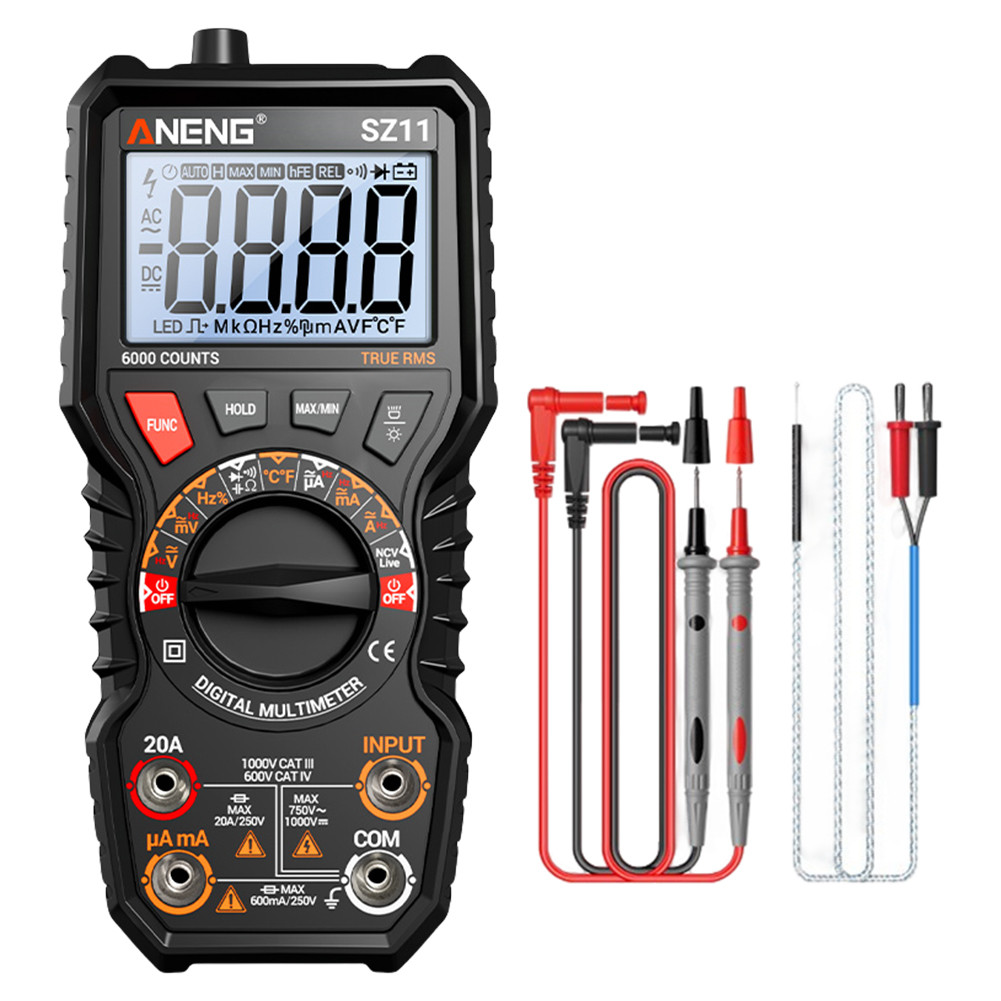 Ohm Volt Amp Meter Auto-Ranging AC/DC Capacitance Meter เครื่องทดสอบไดโอด