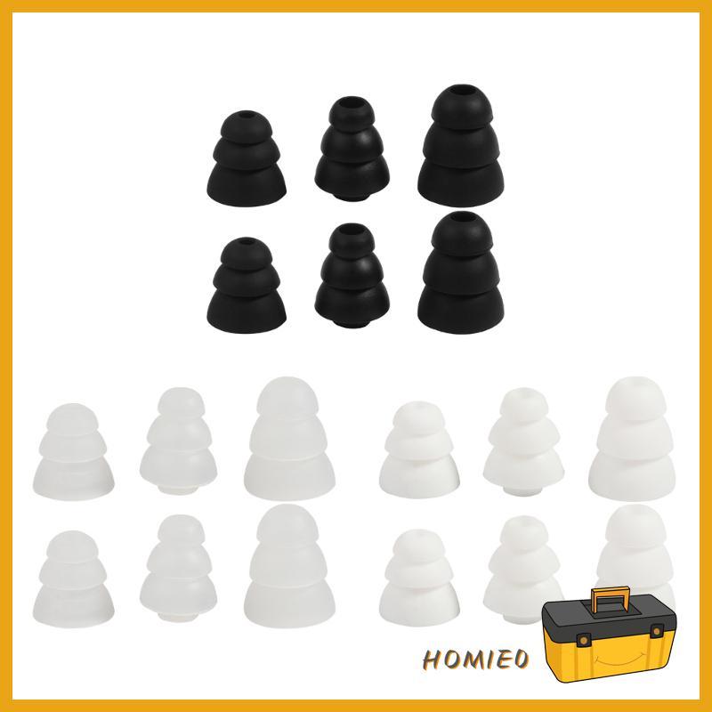 HOMIE0 3-Lay In Ear หูฟังครอบคลุมหูฟัง Bud Tips หูฟังหูฟังเคล็ดลับหู
