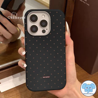 เคสหนังลายจุดโบว์แดง ม้า2026 น่ารักสุดๆ สำหรับ IPhone 13 15 17 16 11 Air 14 12 Pro Max 7 8 16 Plus XR X XS SE 2 3
