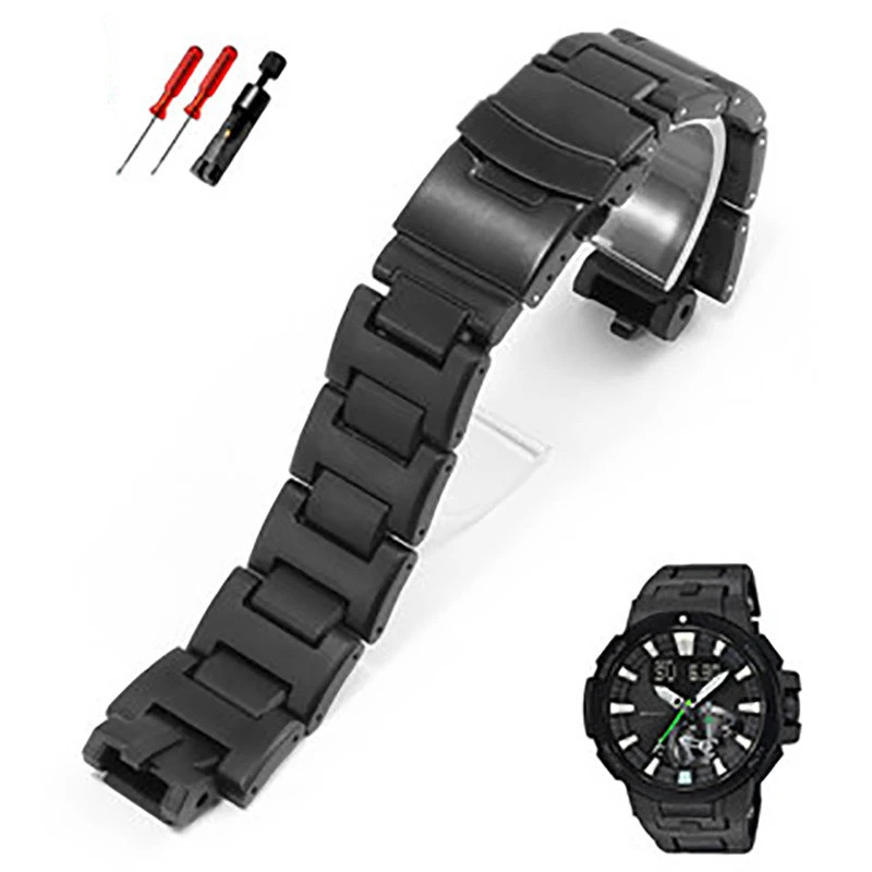 สําหรับ Casio Protrek PRW 6000 พลาสติกเหล็กคอมโพสิตสายนาฬิกา PRW-3000 PWR-3100 PRW-6000 PRW-6100Y Me